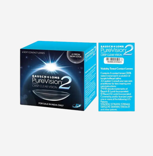 Monthly Disposable Pure Vision 2 HD Bausch and Lomb - 6 Lens Per Box
