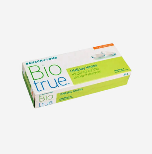 Daily Disposable BioTrue Toric Lenses By Bausch and Lomb - 30 lens per Box
