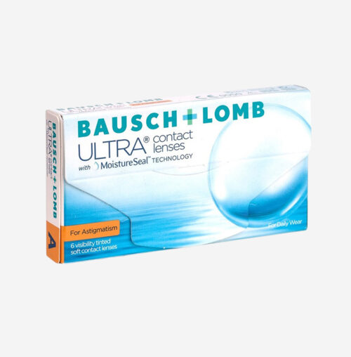 Monthly Disposable Ultra Toric Contact Lenses By Bausch and Lomb - 6 lens per Box