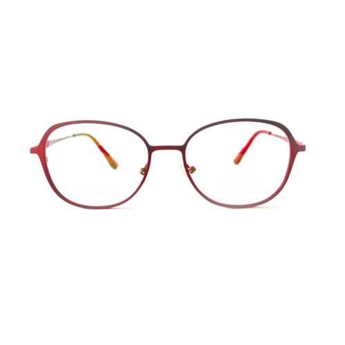 Maroon Oval Eyeglasses for Men and Women