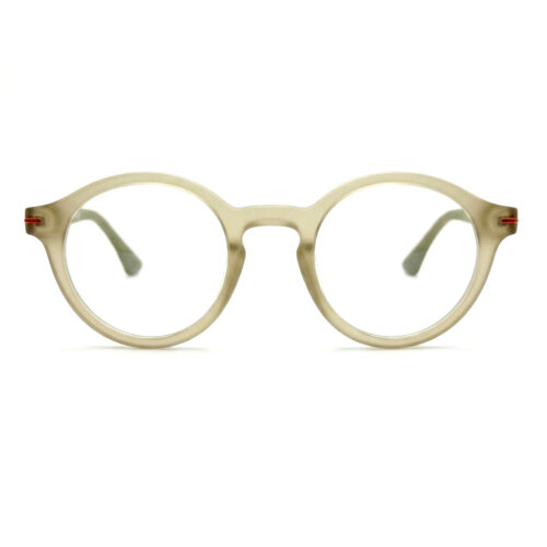 Gray Green Round Eyeglasses for Men and Women