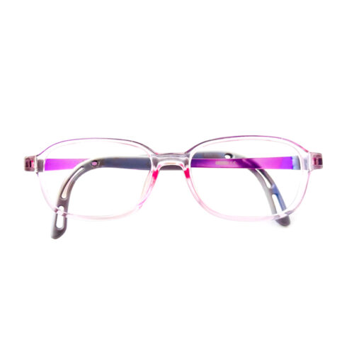 Violet Rectangle Eyeglasses for Kids