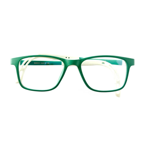 Green Rectangle Eyeglasses for Kids